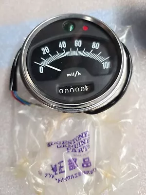 Vintage NOS Bridgestone Motorcycle 200 RS SS Speedometer Speedo 8401-8200 • $50