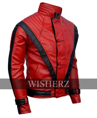 Michael Jackson Thriller Jacket  Red  FAUX Leather  Michael Jackson Constume • $79