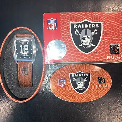 Vintage Ken Stabler  Snake  Oakland Raiders Nfl Watch With Collector Box • $69.99