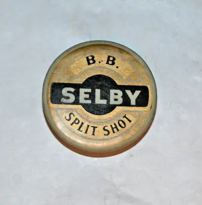 Vintage Selby B.B. Split Shot Sinker Tin • $74.99