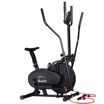 Everfit Exercise Bike 5in1 Elliptical Cross Trainer Machine Bicycle Home Fitness • $195.72