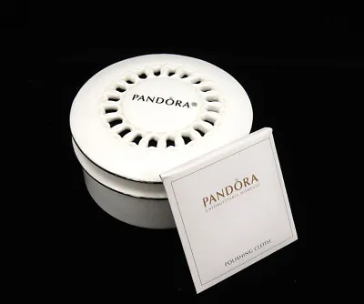 Limited Edition Pandora  Circle Of Love  Trinket Jewelry Box & Polishing Cloth • £13.38