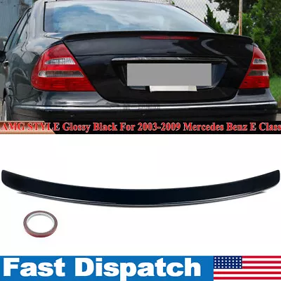 Glossy Balck Rear Trunk Spoiler Wing For Benz W211 E320 E350 Sedan 2003-2009 • $75.99