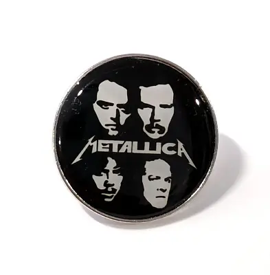 Metallica 'The Black Album' Heavy Metal Band Enamel Lapel Patch Metal Brooch Pin • $6.95