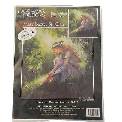 Candamar Garden Of Dreams Embellished Cross Stitch Kit Mary Baxter St Clair • $19.99