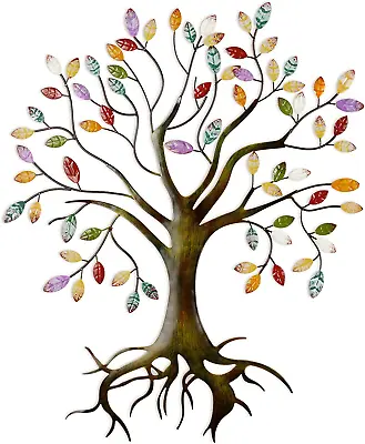 Tree Of Life - Metal Tree Wall Sculpture Gold Tree Home Decor • $20.84