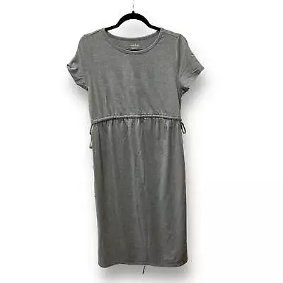 Isabel Maternity Size M Gray Short Sleeve Maternity Dress • $8.39