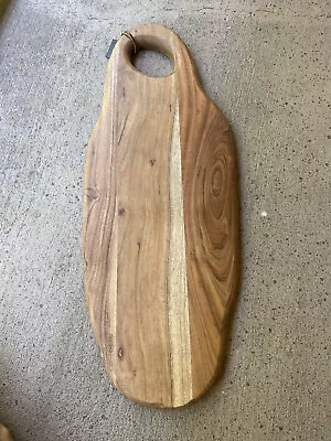 Natural Wood Cutting Board For Camping And Fishing • $59.99