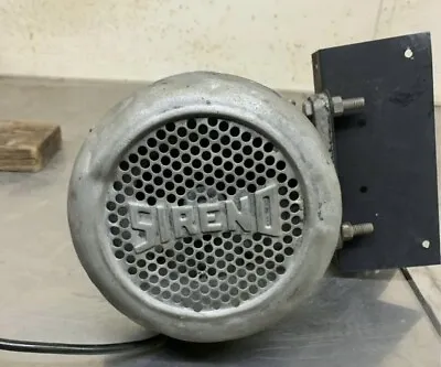 Vintage Sireno J-1-8 Fire Truck Siren 12V Kearny N.J Signal Mfg Co Loud Works! • $500