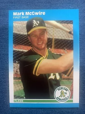 1987 Fleer MARK MCGWIRE RC Rookie Card #U-76 • $2.49