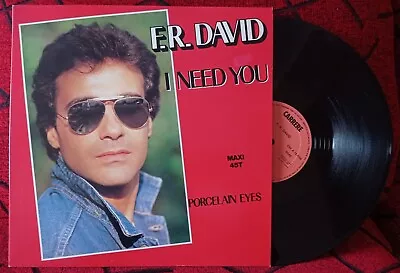 F. R. DAVID ** I Need You ** ORIGINAL 1983 Spain 12  SINGLE • $19.99