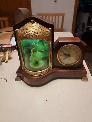 Vintage Dancing Ballerina United Electric Clock Corp Model 870 Animated & Music • $29.99