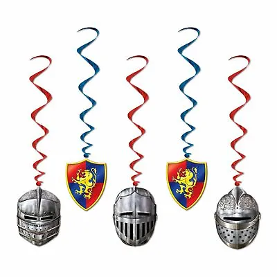 Medieval Whirl Decorations X 5 • £8.49