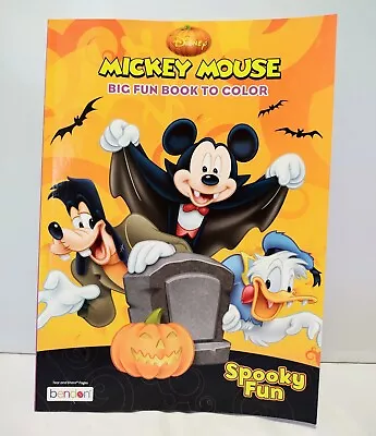 Disney Halloween Mickey Mouse Donald Duck Goofy Coloring Book Bendon • $4