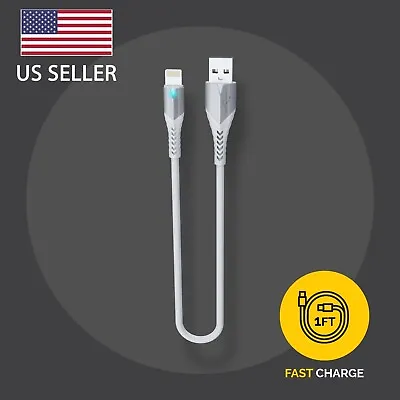 1ft Short Fast Charger Cable For IPhone 14 13 12 11 Pro Max SE XS IPad 9 8 Gen • $102