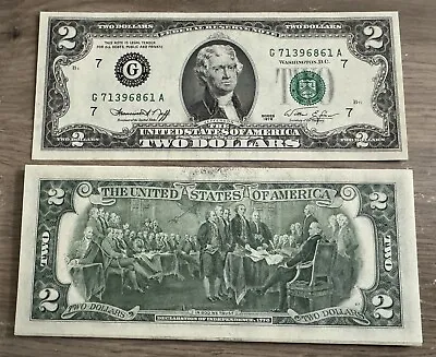 1976 2 Dollar Note NY Or Philly Rare Bicentennial Uncirculated Hard To Find • $10.49