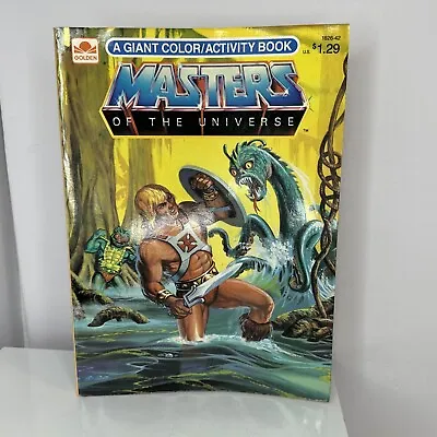 Masters Of The Universe 1984 Golden Coloring And Activity Book HE-MAN VINTAGE • $12.99