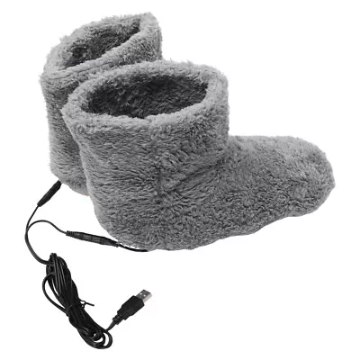  USB Electric Heat Shoes Heating Warm Warmer Men's Sock Micro-wave Oven • $16.67