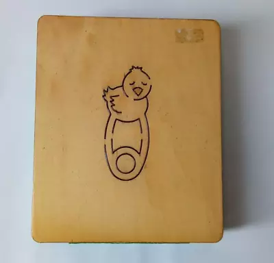 £7 • Buy 1  Thick Wooden Die - Diaper Pin Duck (Works With Sizzix Bigz Pro)