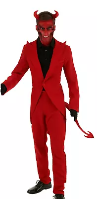 $24.49 • Buy Adult Red Devil Demon Satan Suit Costume SIZE M (Used)