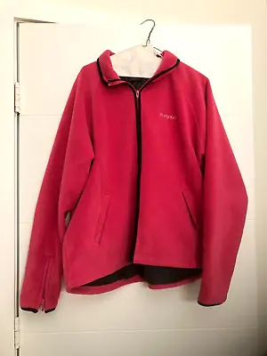 Vintage MARY KAY Pink Exclusive Consultant Full Zip Fleece Jacket Sz XL • $22.99