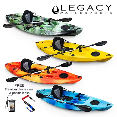 Legacy Sport 295 Sit On Top Kayak Fishing & Leisure Premium Canoe+ Seat & Paddle • £349.95