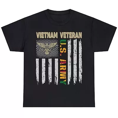 US Army Vietnam Veteran USA Flag Shirt Veteran Vietnam Army T-Shirt • $18.49