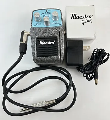 Maestro CH-70 Cool Chorus Electric Guitar Pedal W/ Power Pack Tested Works Nice! • $54.95