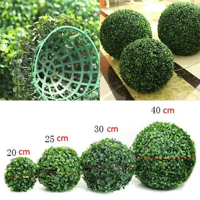 New Artificial Plant Ball Topiary Tree Boxwood Home Outdoor Party Decoration • £7.95