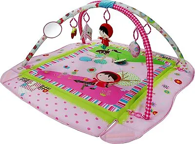 LADIDA Large 110cm Pink 4 In1 Baby Playmat Light Musical Activity Play Mat Gym • £36.99
