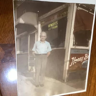 Vintage 8 X 10 Color Photo Bender’s Ice Cream Diner Honey Boy Bread • $3.79