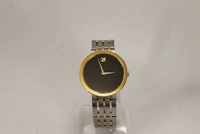 Movado Esperanza Black Museum Dial Two-Tone Men's Watch 0607058 • $338.99