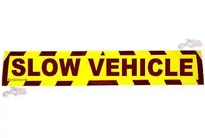 Magnetic Slow Vehicle Sign Chevrons Highway Plant Breakdown Truck Trailer M003 • £12.50