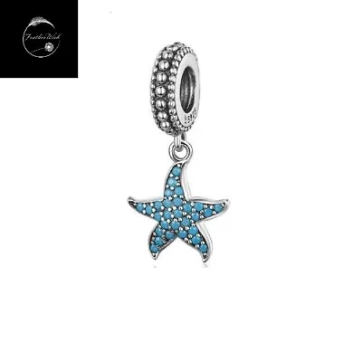Starfish Dangle Travel Holiday Charm Genuine Sterling Silver 925 For Bracelets  • £15.99