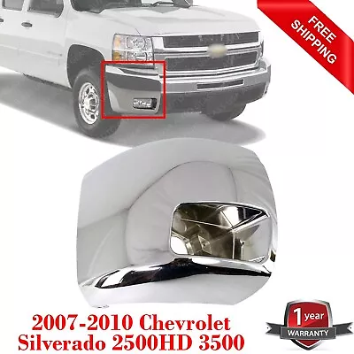 Front Bumper End Chrome Passenger Side For 2007-2010 Chevy Silverado 2500HD 3500 • $127.33