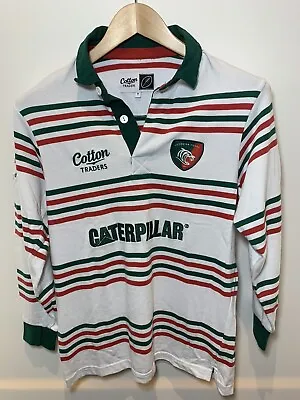 Cotton Traders Leicester Tigers 2011/12 Rugby Union Shirt Jersey Top Size Youth • £14.99