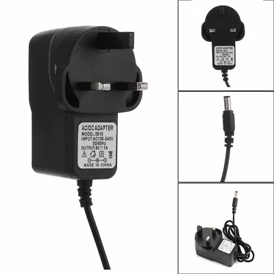 £5.56 • Buy UK 6V 1A AC/DC Power Supply Adapter Charger Plug Mains Transformer Universal