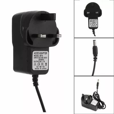 UK 6V 1A AC/DC Power Supply Adapter Charger Plug Mains Transformer Universal • £5.56