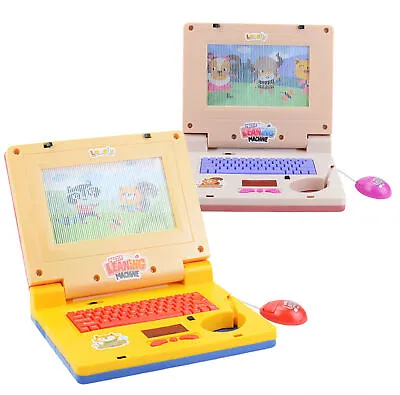 Kids Laptop Computer Portable Baby Computer With Music & Movable Screen Pattern • £16.44