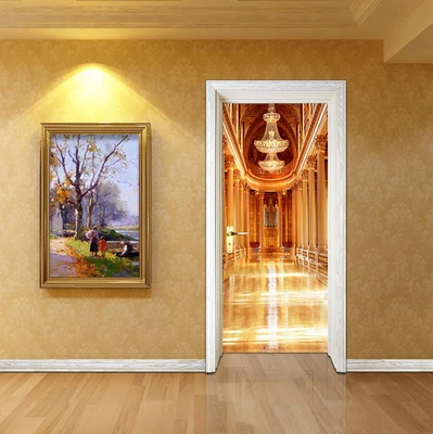 £71.73 • Buy 3D Palace Aisle 09 Door Wall Mural Photo Wall Sticker Decal Wall AJ WALLPAPER AU