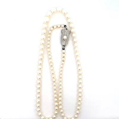 Mikimoto Graduated Cultured Pearl Necklace 18  15.0 Grams • $799.99