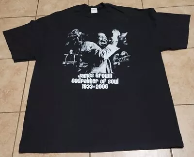 Vintage James Brown Godfather Of Soul Memorial T Shirt XXL Y2K • $15