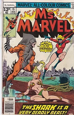 Marvel Comics Ms Marvel Vol. 1 #15 March 1978 Fast P&p Same Day Dispatch • £9.99