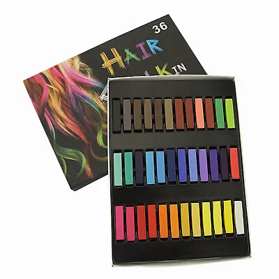 Hair Chalk Temporary Bright Colour Hair Dye Soft Pastels Girls Kids Unisex Adult • £35.99