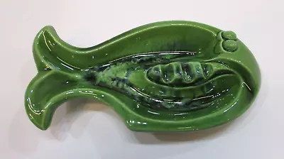 Vintage 1950's Foo Doo Maddux Of California Pottery 7132 Green 7  Fish Ashtray • $15