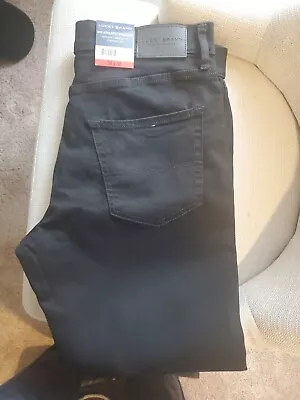 NWT Mens LUCKY BRAND 410 Athletic Straight Leg Black Jeans Size 34 W X 30 L • $12.99