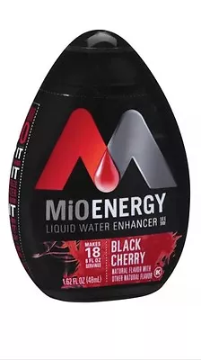 12 Bottles  - MIO Black Cherry Energy   LIQUID WATER ENHANCER - • $49.84