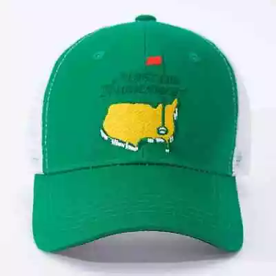 Masters PGA Golf Mesh Hat Augusta Green And White • $22.99