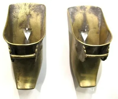 Ca1800 Pair Of Brass Spanish Conquistador Battle Stirrups Vgc • $125