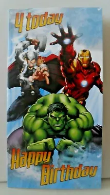 4 Year Old Marvel Avengers Blank Birthday Cards • £1.65